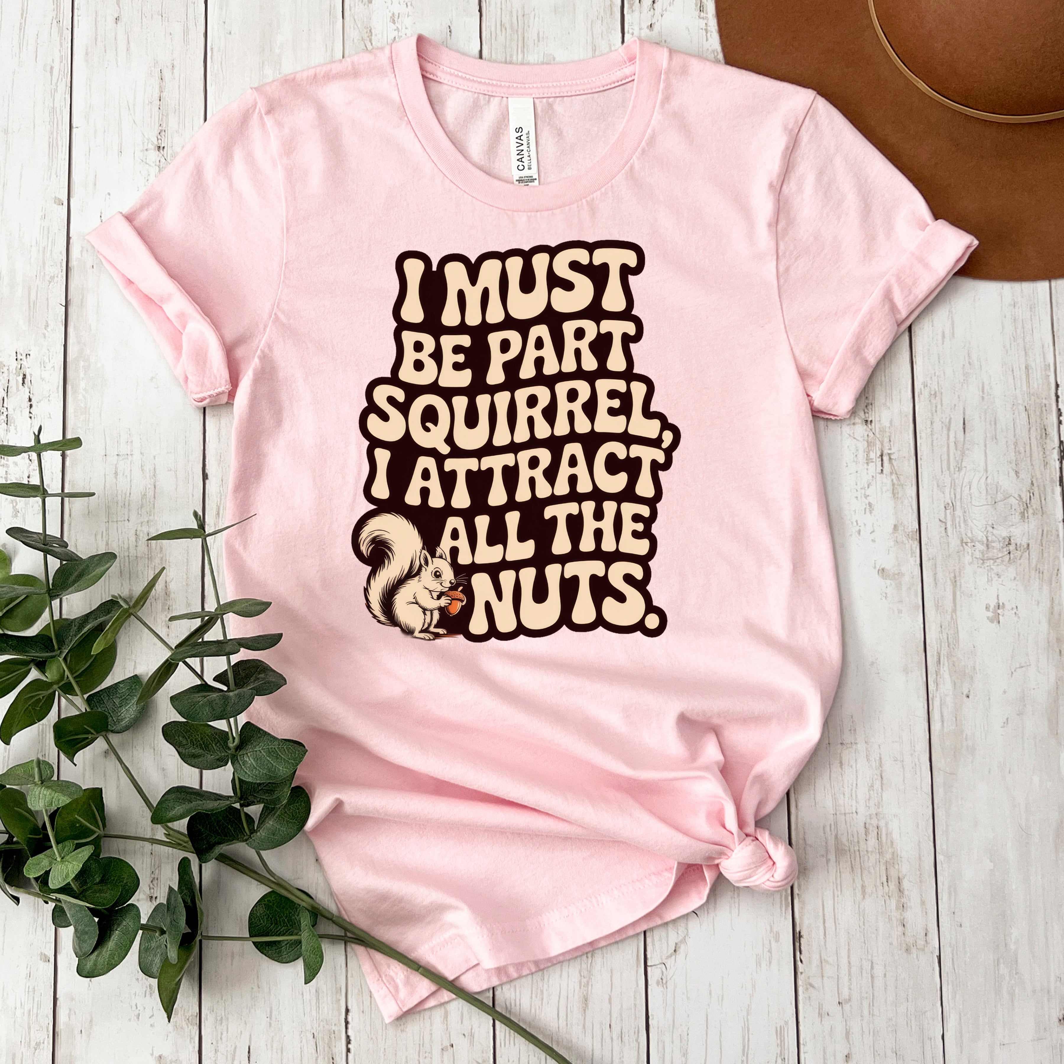 Squirrel Attract all the Nuts - Ready to Press DTF Heat Transfer for hoodies, tees, sweatshirts
